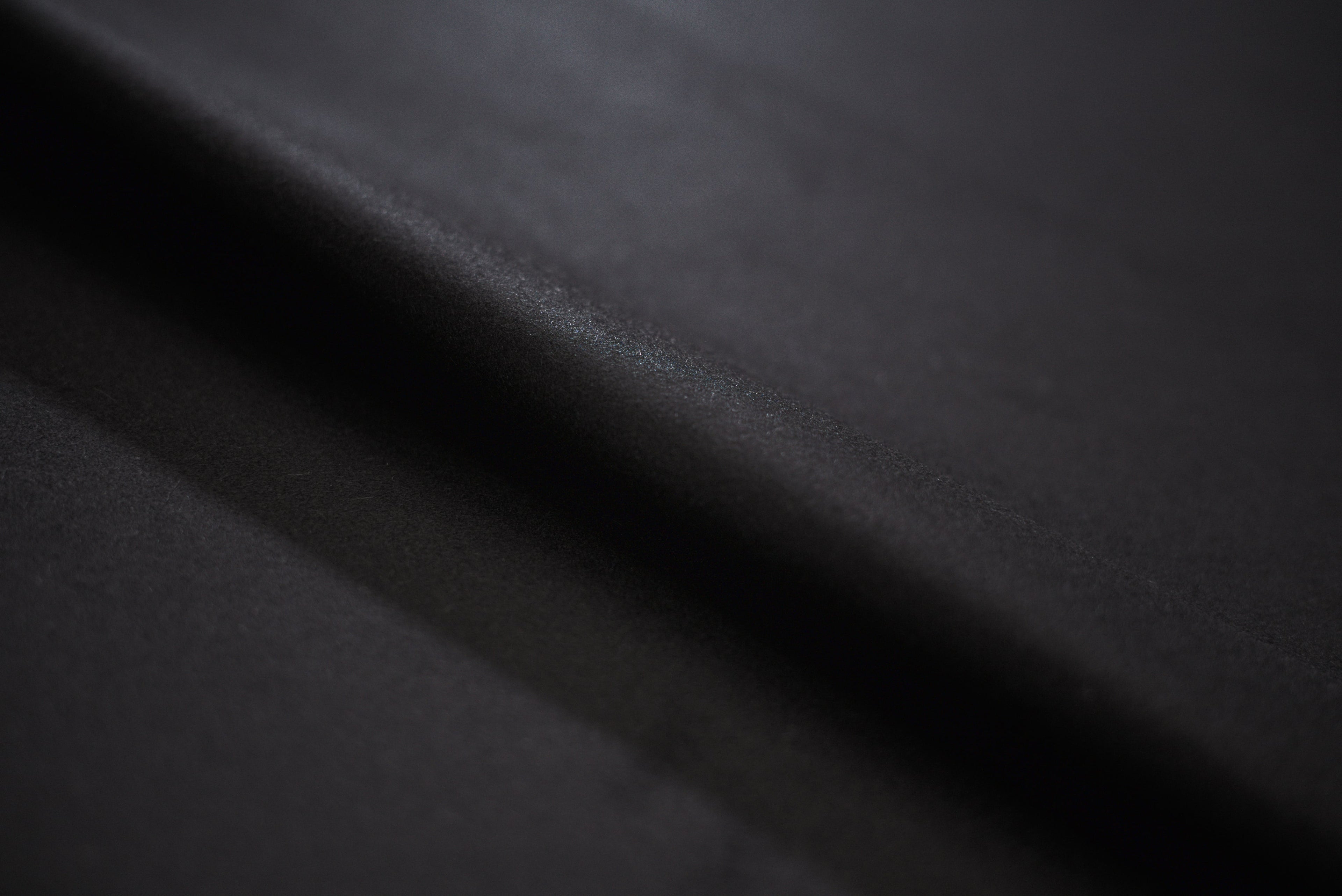 Panno 100% Lana  NERO  H 140 CM - 10 cm