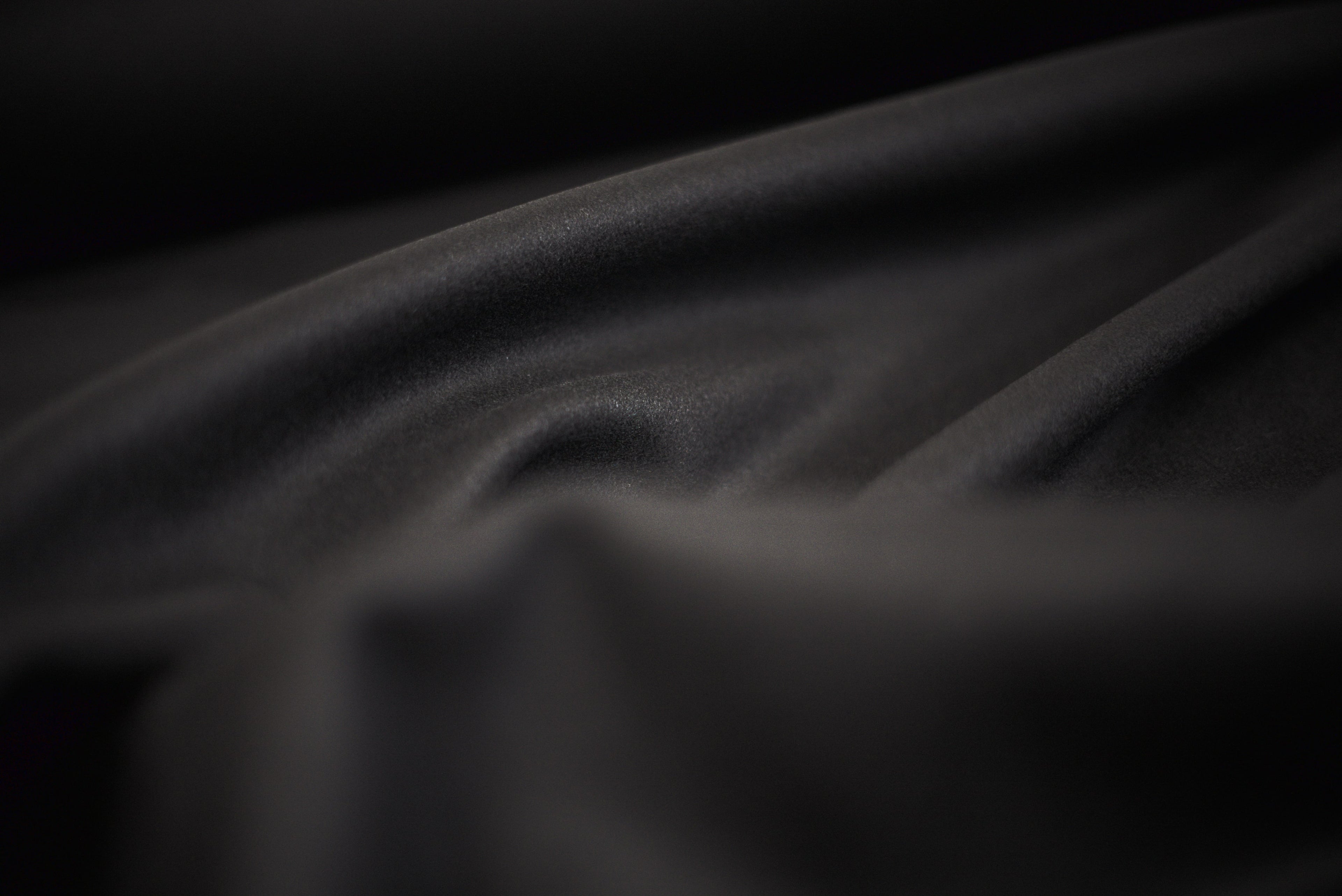 Panno 100% Lana  NERO  H 140 CM - 10 cm