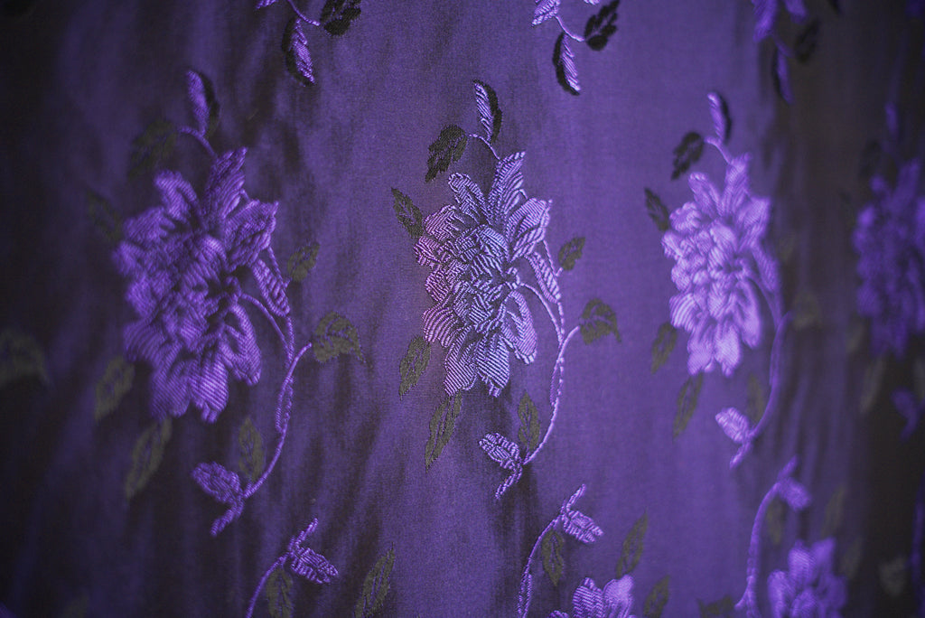 Setificato Floreale Viola  H 140 CM - 10 cm