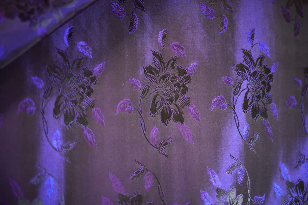 Setificato Floreale Viola  H 140 CM - 10 cm