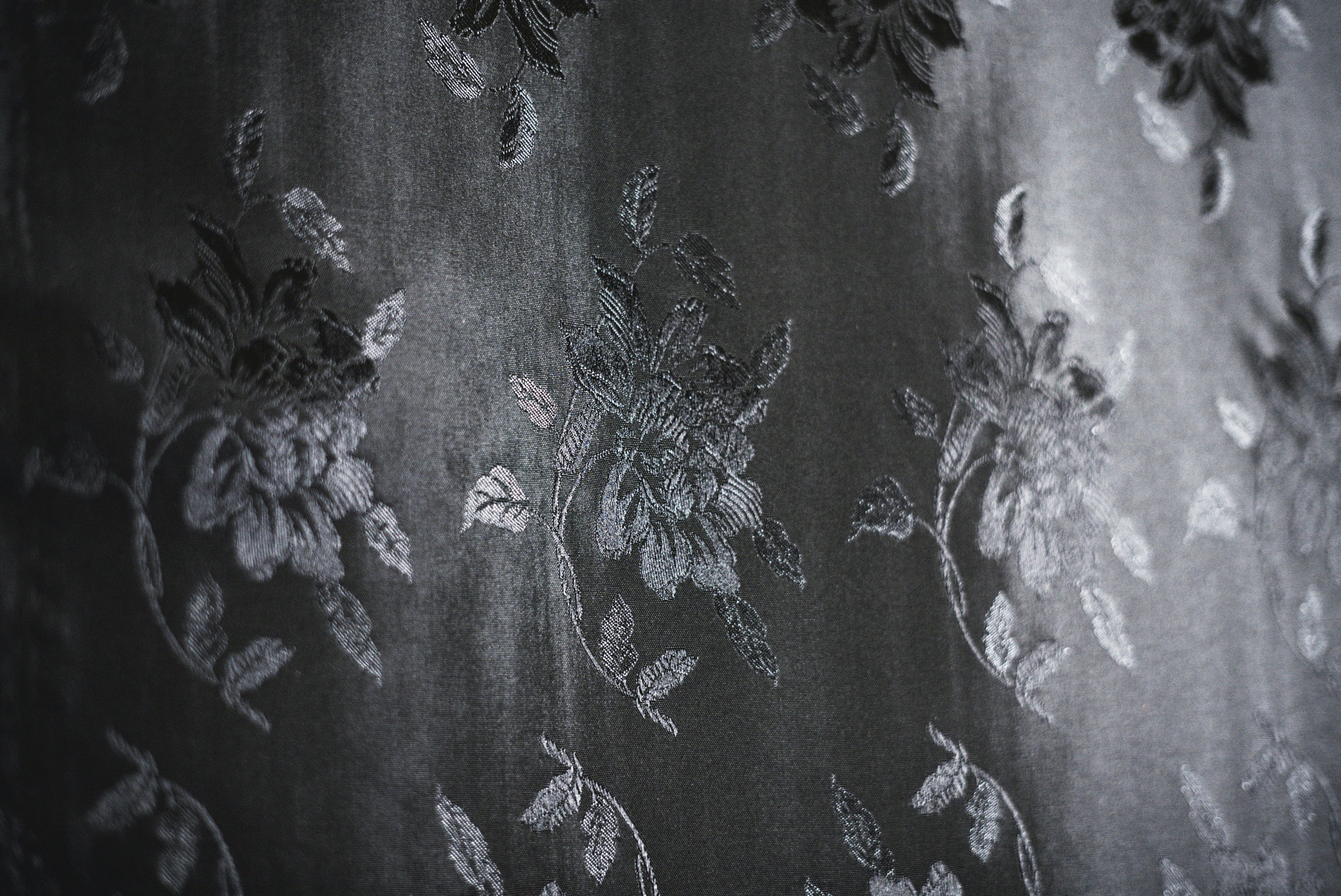 Setificato Floreale Nero  H 140 CM - 10 cm