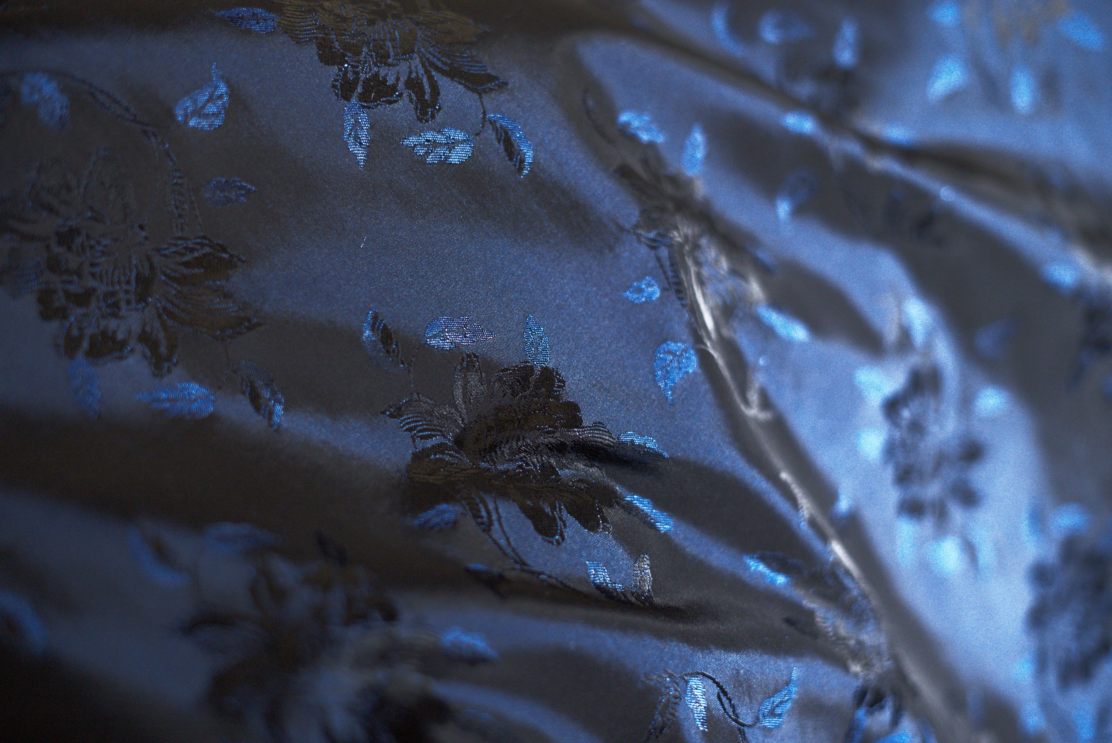 Setificato Floreale Blu  H 140 CM - 10 cm