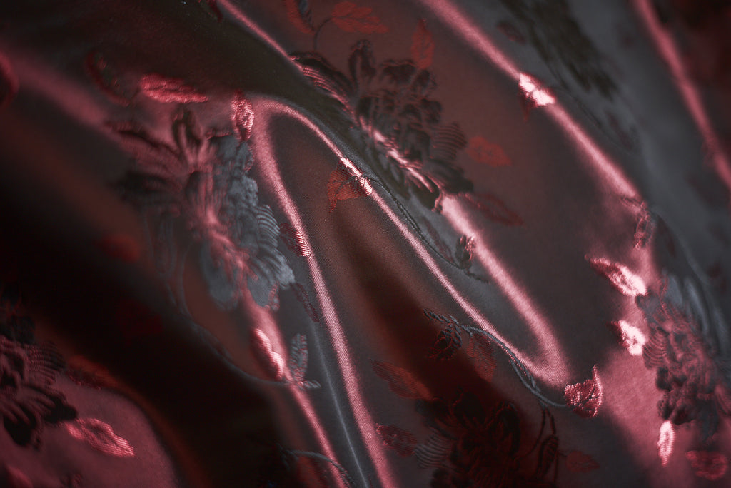 Setificato Floreale Rosso  H 140 CM - 10 cm