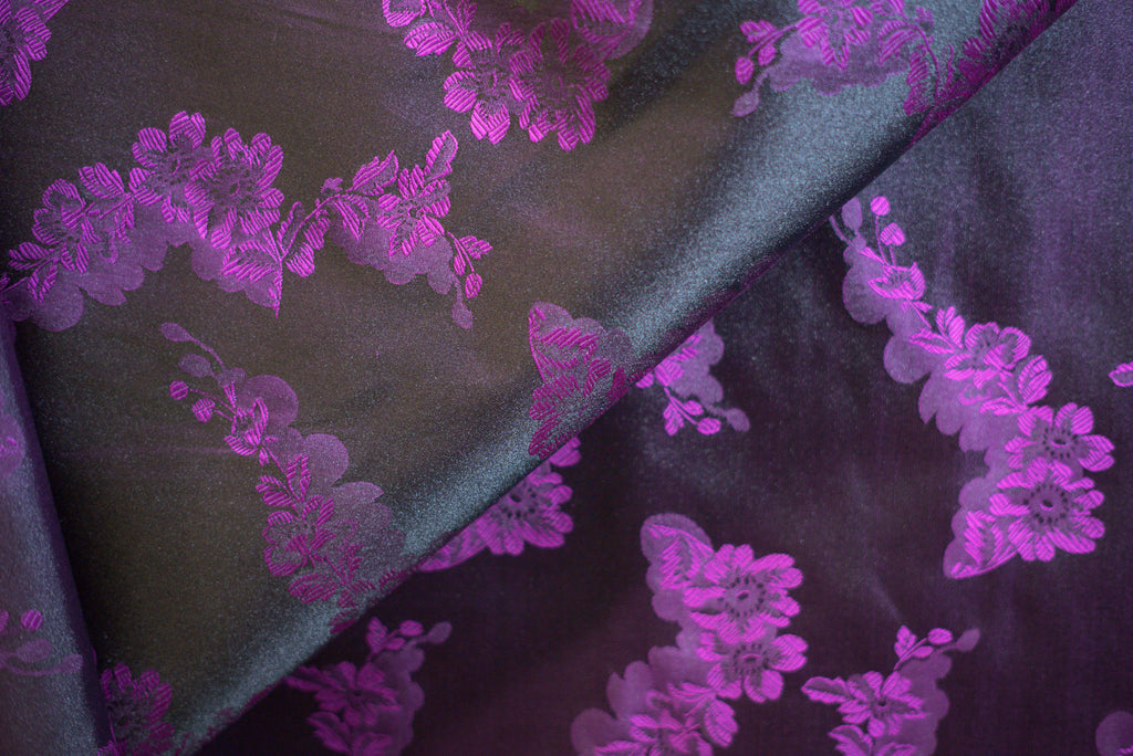 Misto seta Floreale Violetto  H 140 CM - 10 cm