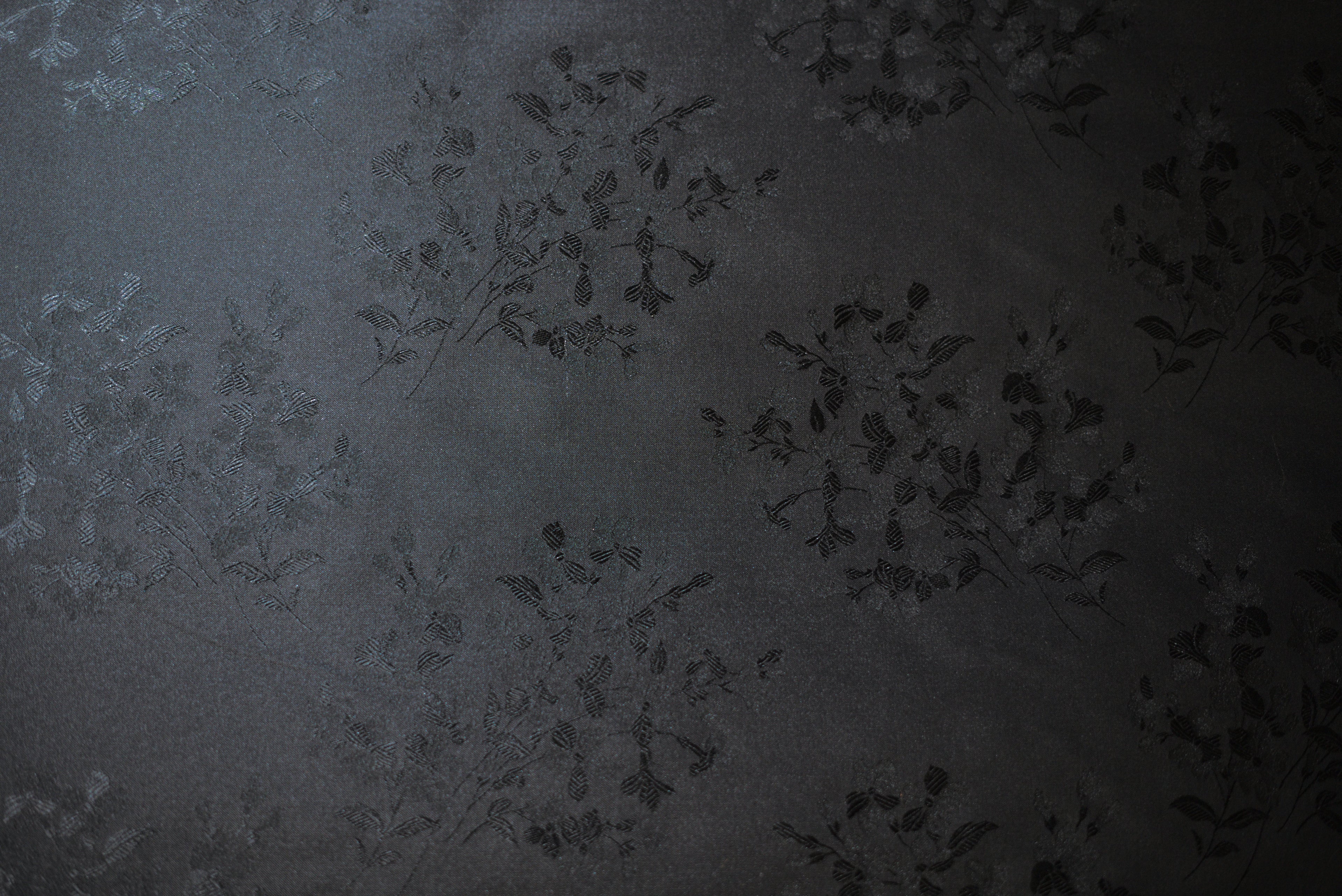 Misto seta Floreale nero  H 140 CM - 10 cm