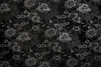 Setificato Floreale nero e grigio