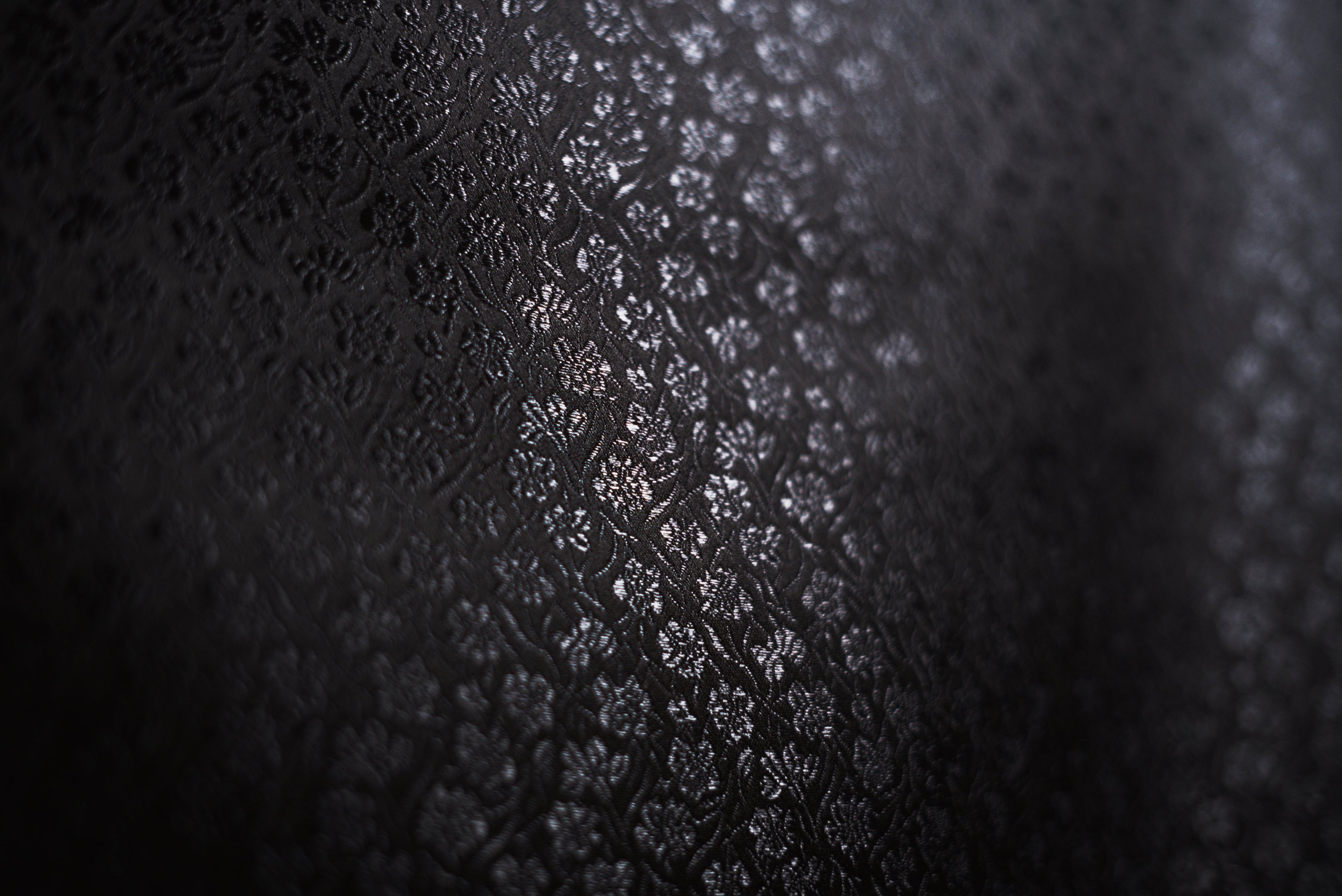 setificato Floreale nero e grigio  fiore piccolo  H 140 CM - 10 cm