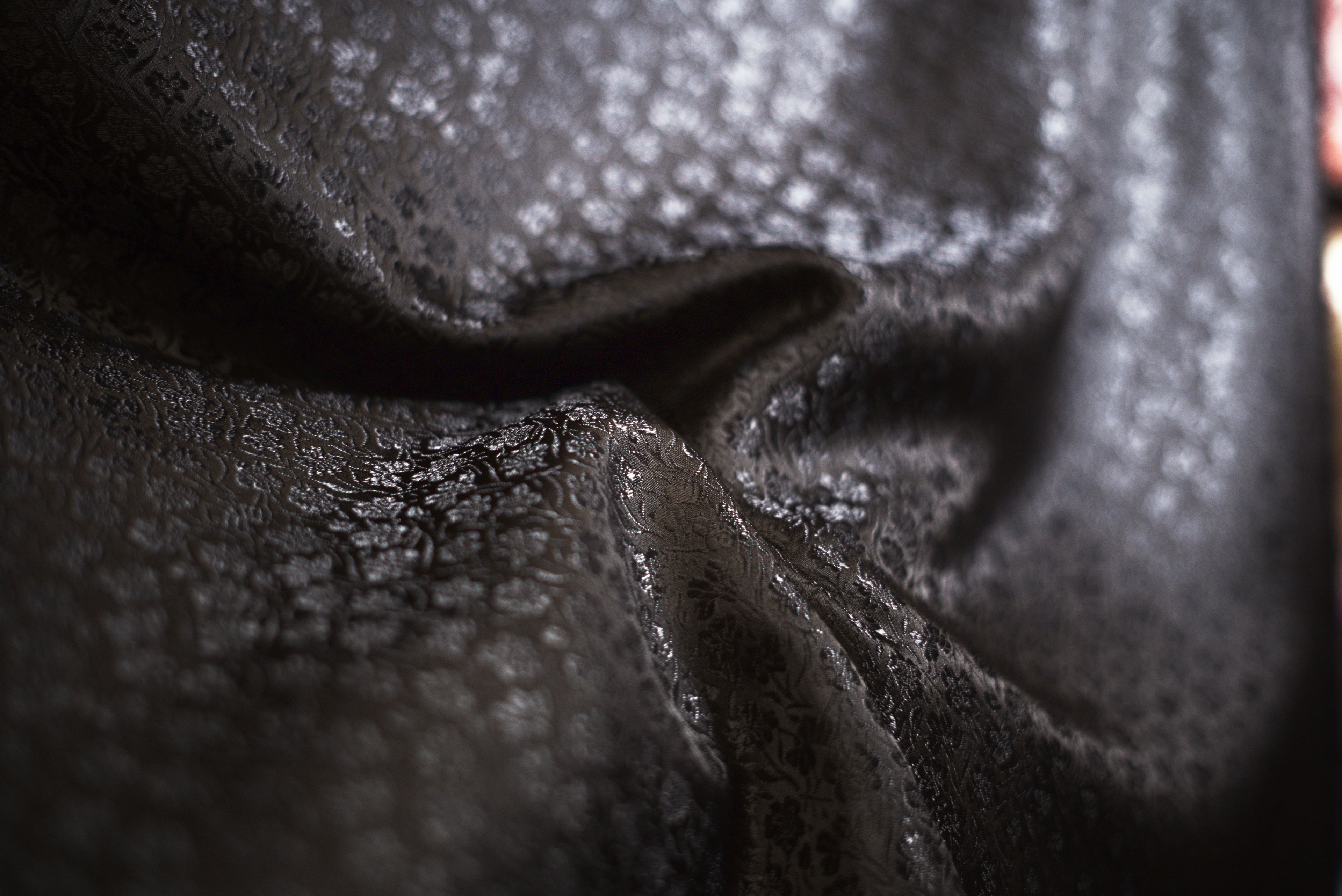 setificato Floreale nero e grigio  fiore piccolo  H 140 CM - 10 cm