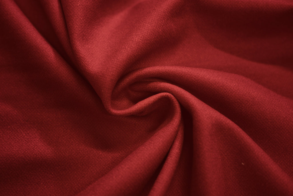 Panno 100% Lana  ROSSO CORALLO  H 140 CM - 10 cm