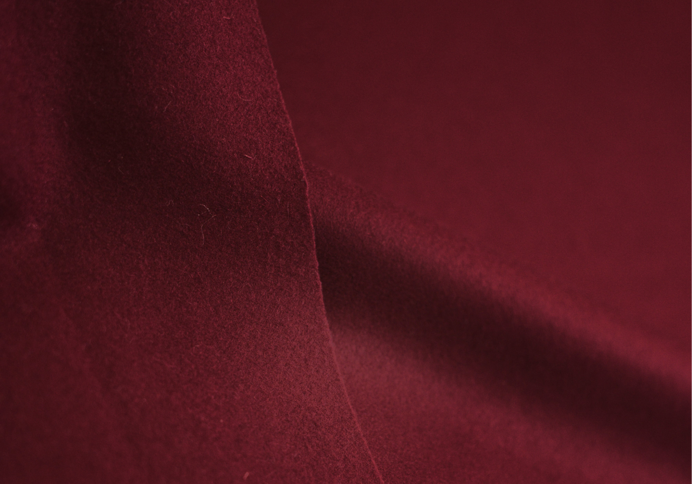 Panno 100% Lana  ROSSO BORDEAUX  H 140 CM - 10 cm