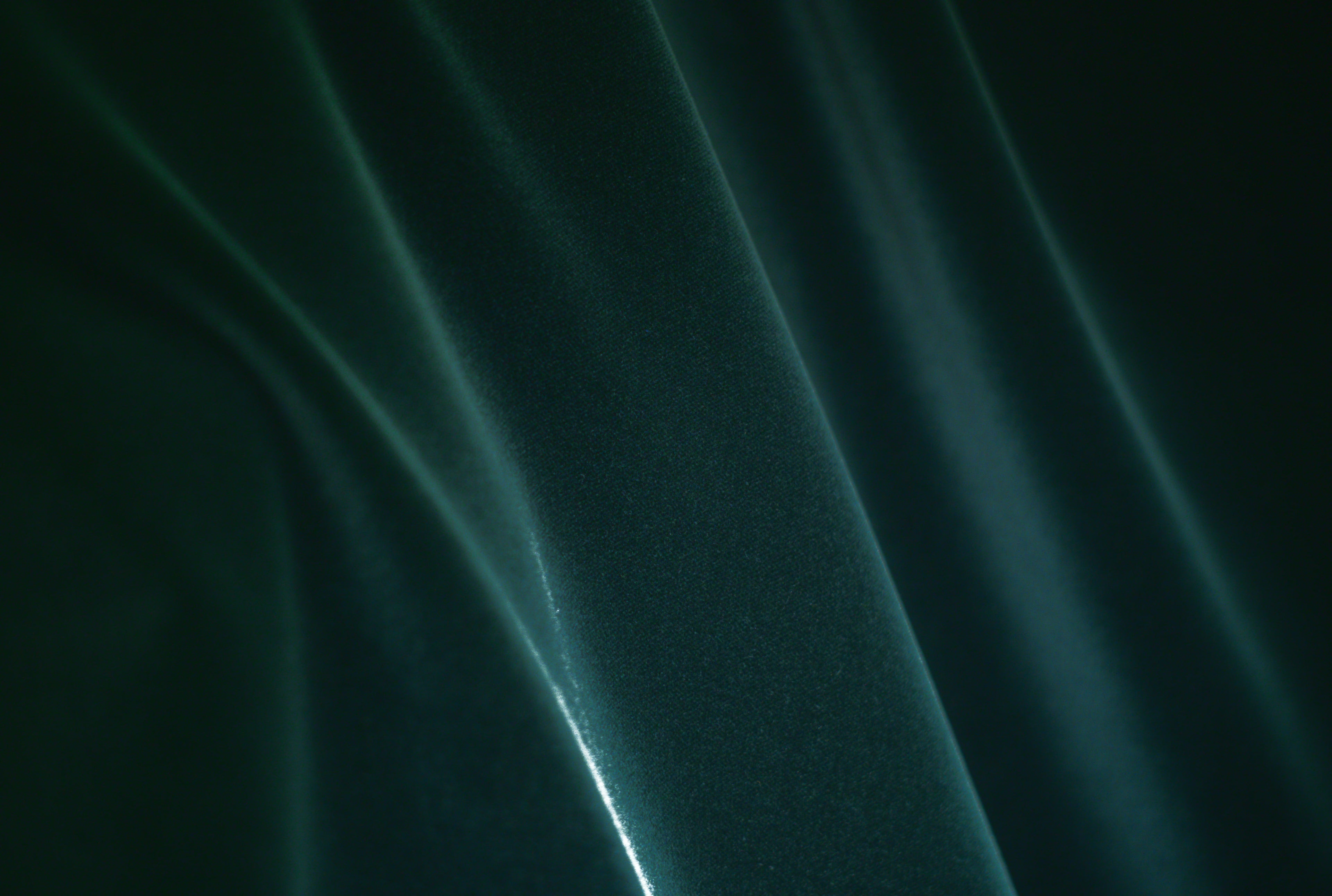 Velluto di cotone  Verde bottiglia  qualità suprema  H 140 CM - 10 cm