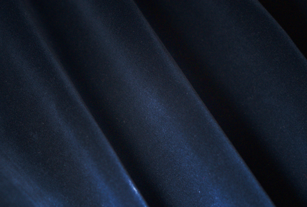 Velluto di cotone Nero qualità suprema H 140 CM - 10 cm