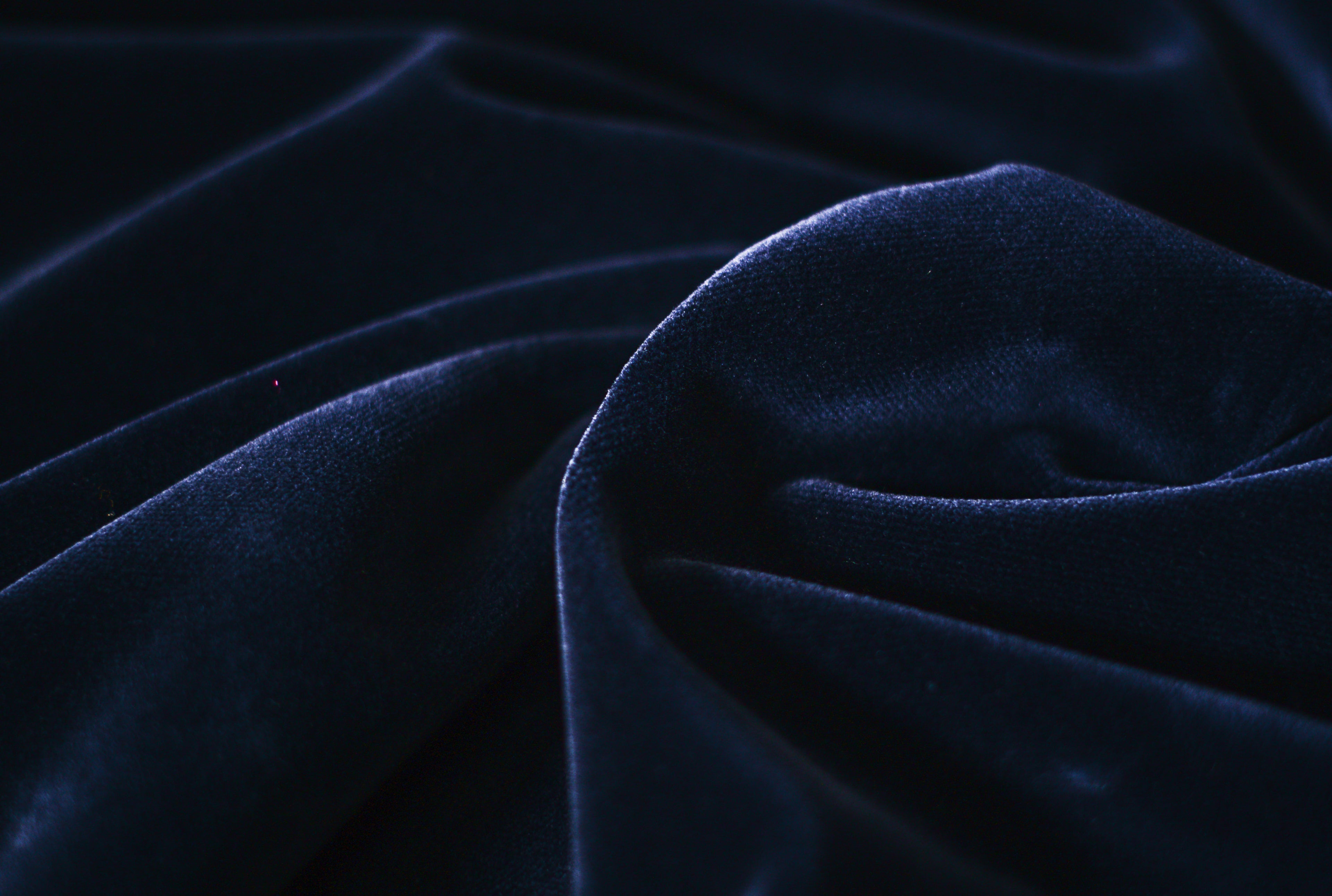 Velluto di cotone Nero qualità suprema