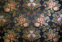 Broccato Ramage fondo nero (variante 1)