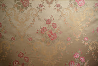 Broccato Ramage fondo ambra