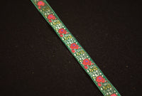 Passamaneria Broccato fondo verde