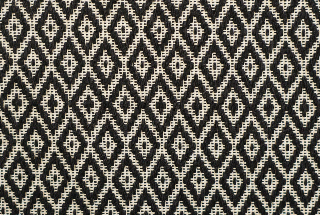 ROMBO NERO Lana e Cotone H 188 cm 10 cm