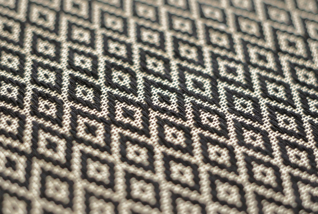 ROMBO NERO Lana e Cotone H 188 cm 10 cm