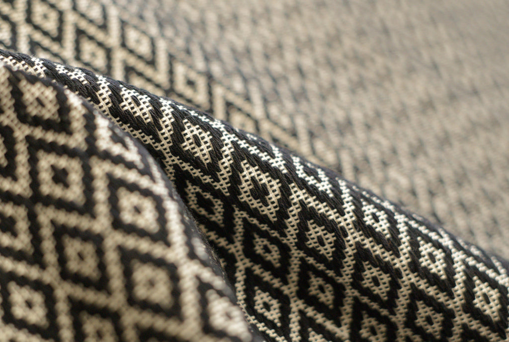 ROMBO NERO Lana e Cotone H 188 cm 10 cm