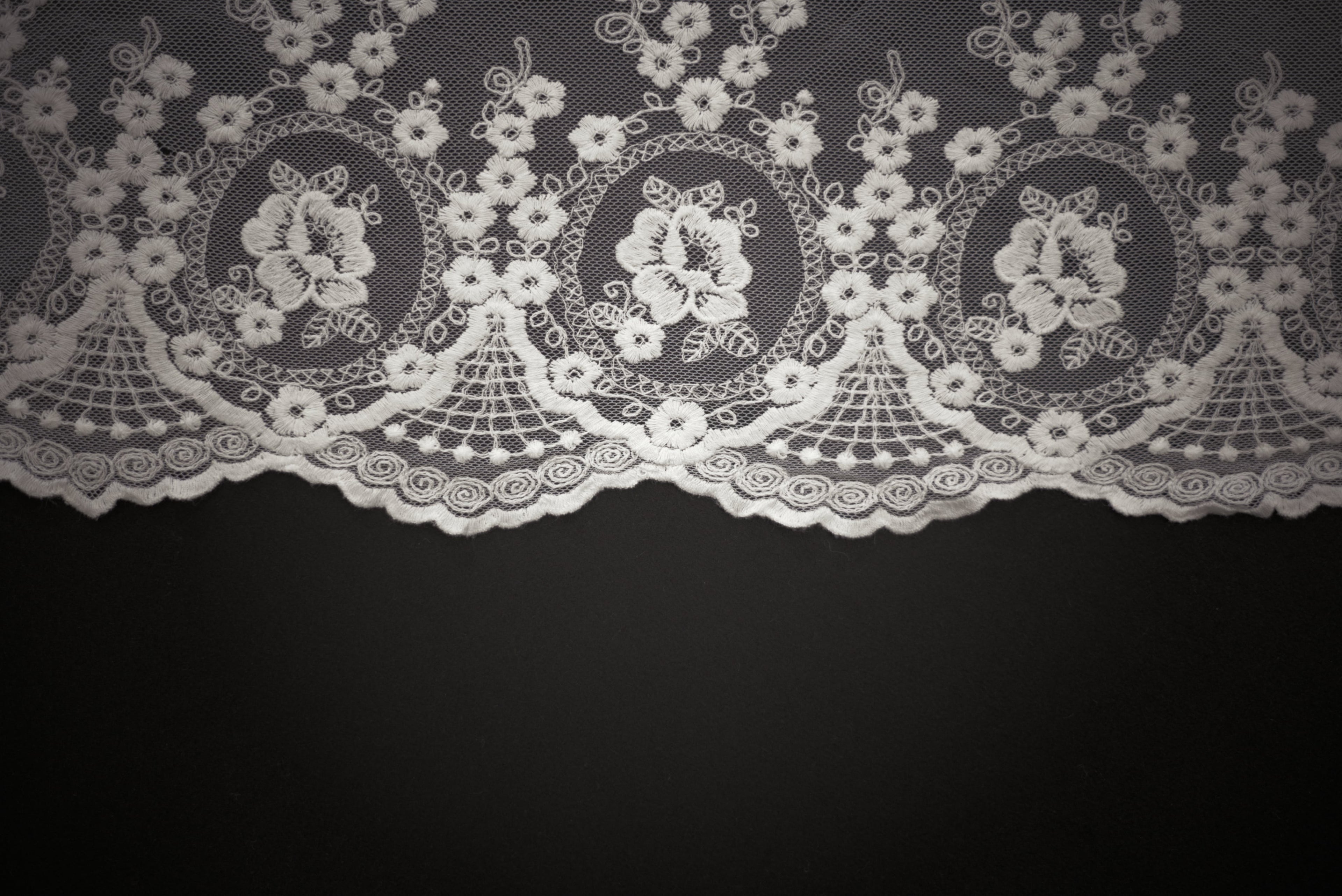 TULLE RICAMATO 1  H 125 cm 10 cm